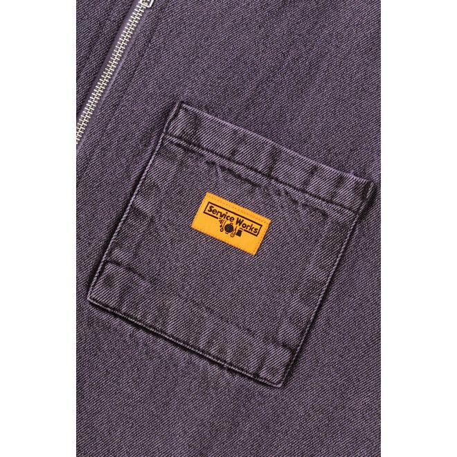 Over-Dyed Work Vest in Mauve