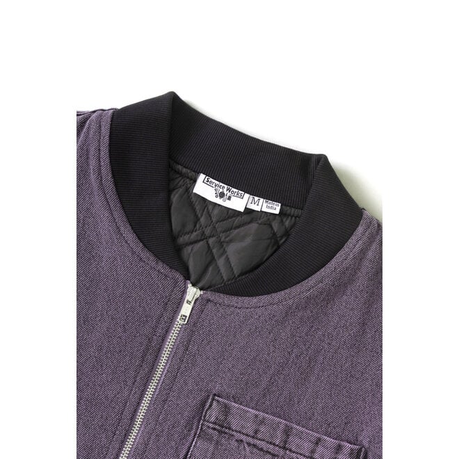 Over-Dyed Work Vest in Mauve