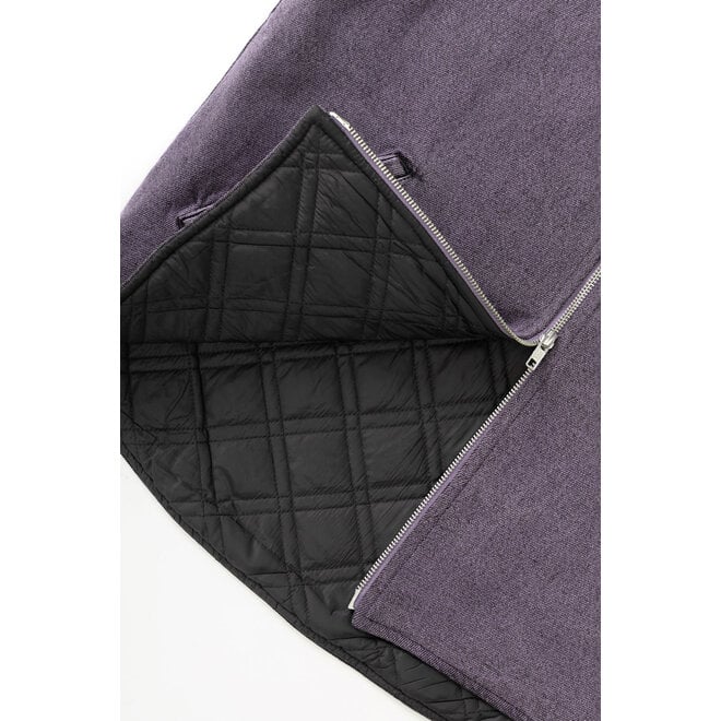 Over-Dyed Work Vest in Mauve