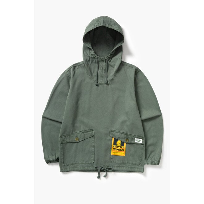 Pigment Herringbone Smock in Olive