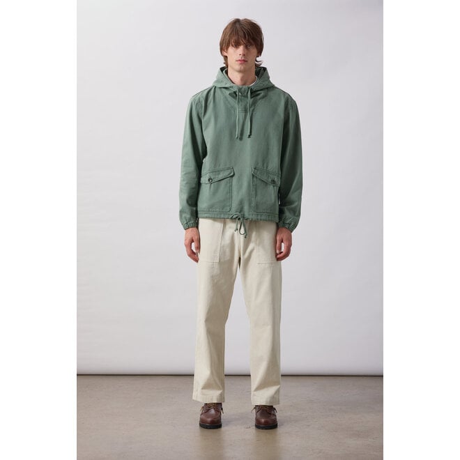 Pigment Herringbone Smock in Olive