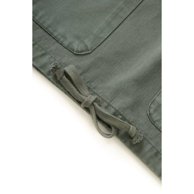 Pigment Herringbone Smock in Olive