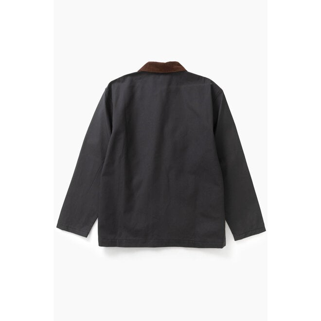 Waxed Barn Coat in Black