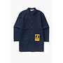 Canvas Long Shop Coat in Dark Navy
