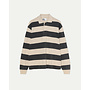 Sequeira Rugby Shirt in Black/Beige