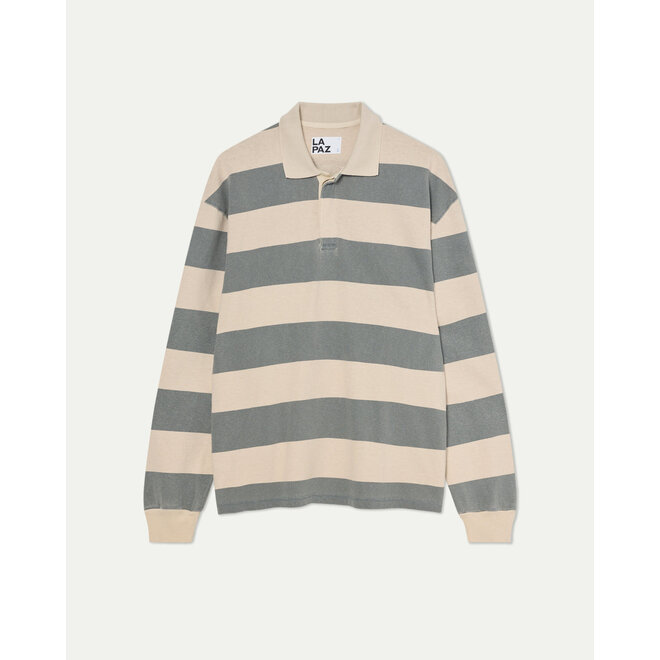 Sequeira Rugby Shirt in Green/Beige