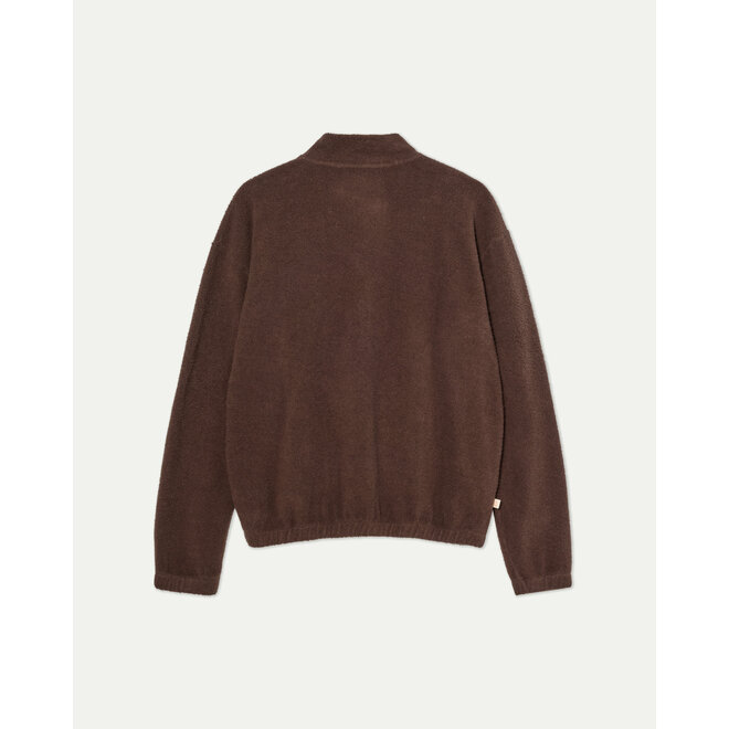 Mata Quarter-Zip Fleece in Brown