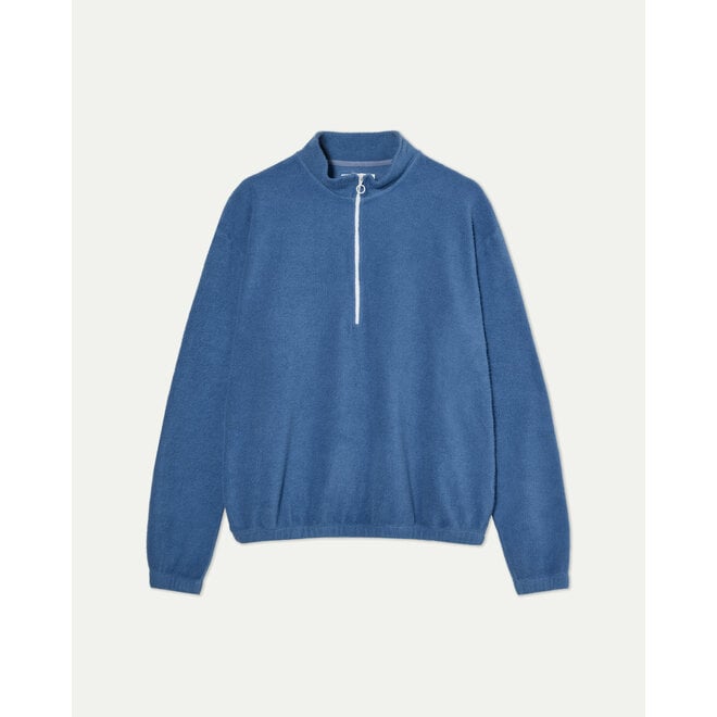 Mata Quarter-Zip Fleece in Blue