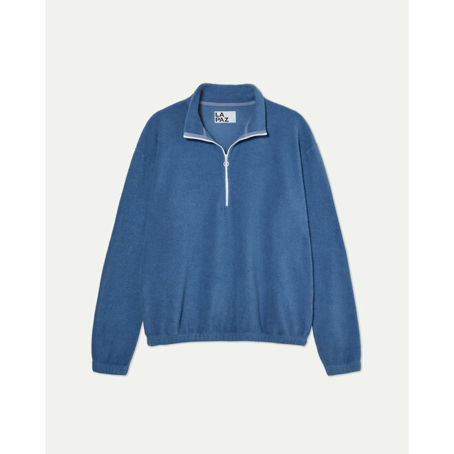 Mata Quarter-Zip Fleece in Blue