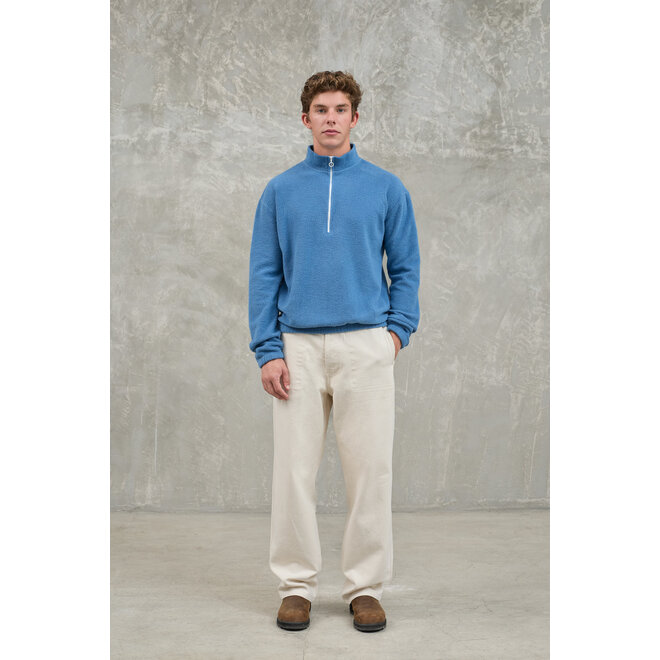 Mata Quarter-Zip Fleece in Blue