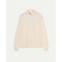 Mesquita Long Sleeve Polo in Off-White