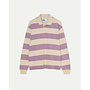 Sequeira Rugby Shirt in Grape/Beige