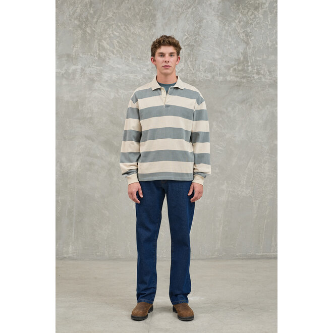 Sequeira Rugby Shirt in Green/Beige