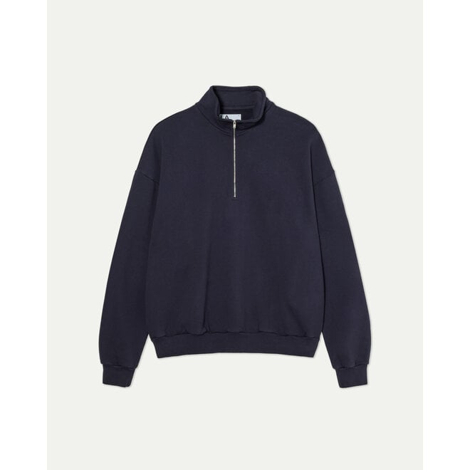 Raposo Quarter-Zip Sweatshirt in Dark Navy