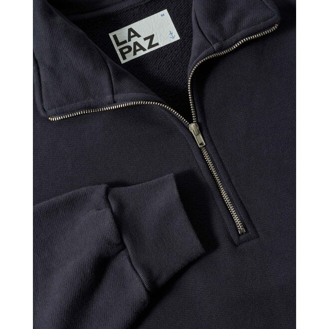 Raposo Quarter-Zip Sweatshirt in Dark Navy