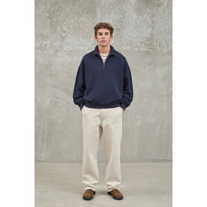 Raposo Quarter-Zip Sweatshirt in Dark Navy