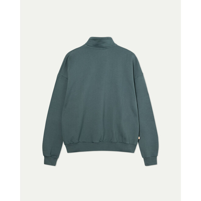 Raposo Quarter-Zip Sweatshirt in Balsam Green