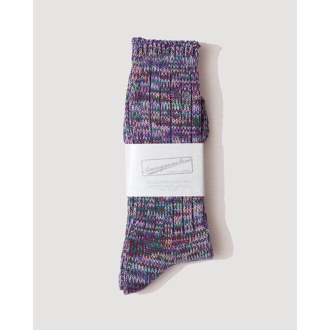 5 Colour Crew Mix in Deep Purple