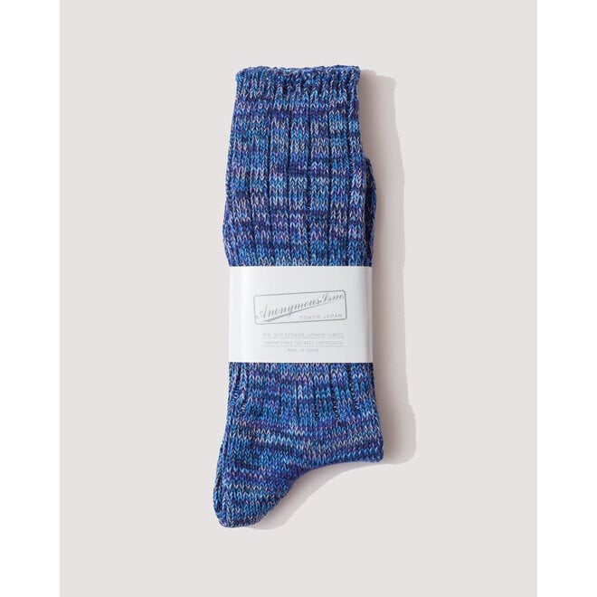 5 Colour Crew Mix in Navy
