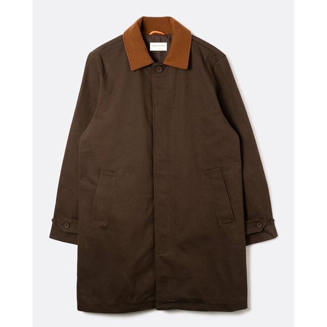 Bell Mac Coat in Dark Brown