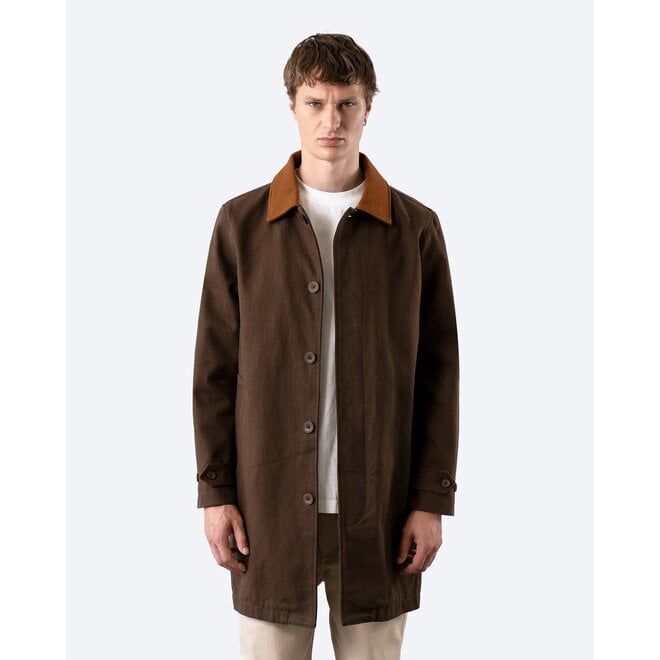 Bell Mac Coat in Dark Brown