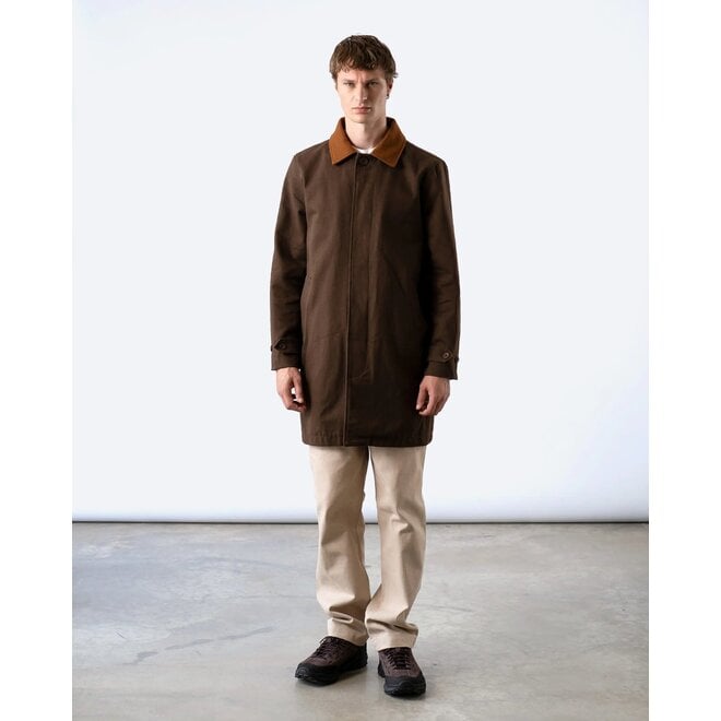 Bell Mac Coat in Dark Brown