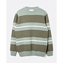 Combin Stripe Knit in Aqua Blue/Green