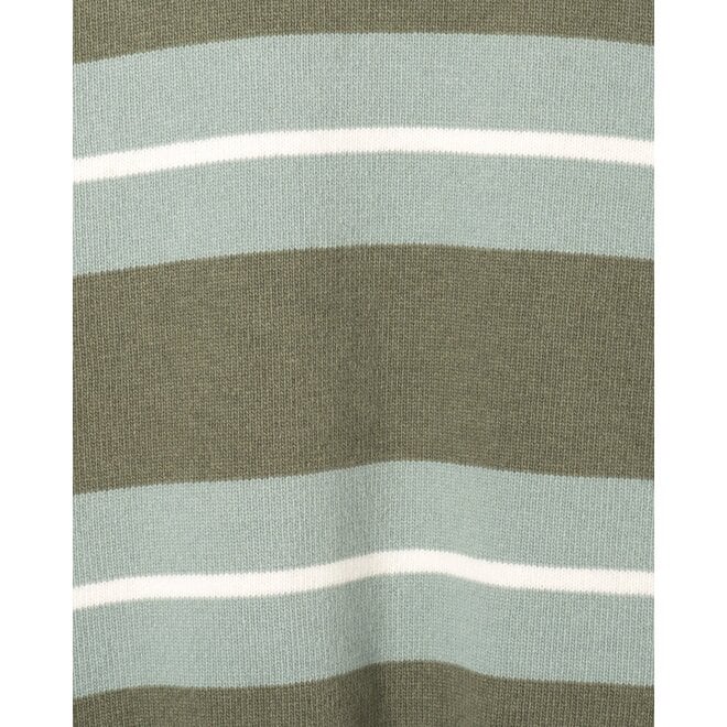 Combin Stripe Knit in Aqua Blue/Green