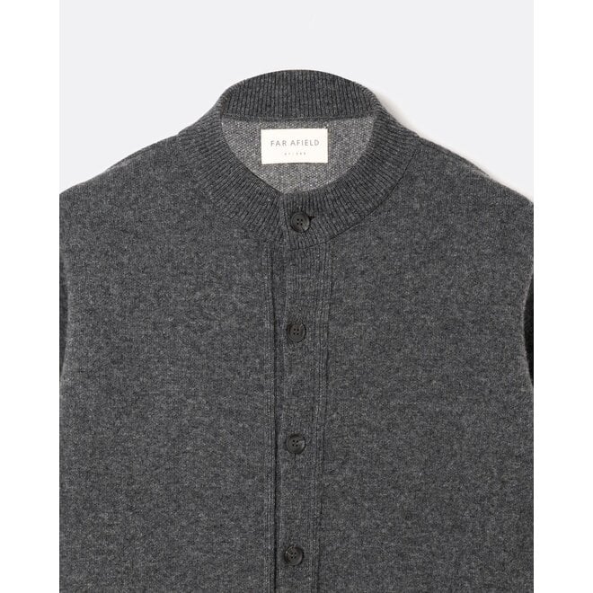 Albers Cardigan in Grey Flowers