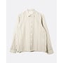 Pennon Striped Shirt in Stone Grey