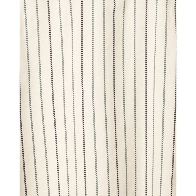 Pennon Striped Shirt in Stone Grey