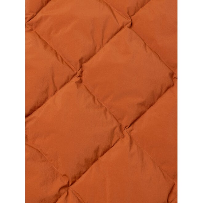 Dunbar Padded Jacket in Rust Orange