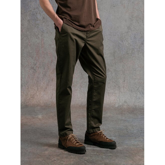 Inverness Trouser in Dark Olive Twill
