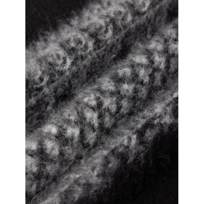 Dreghorn Fairisle Fleece In Black