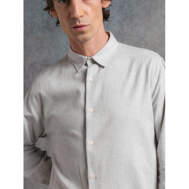Dirleton Houndstooth Shirt in Grey