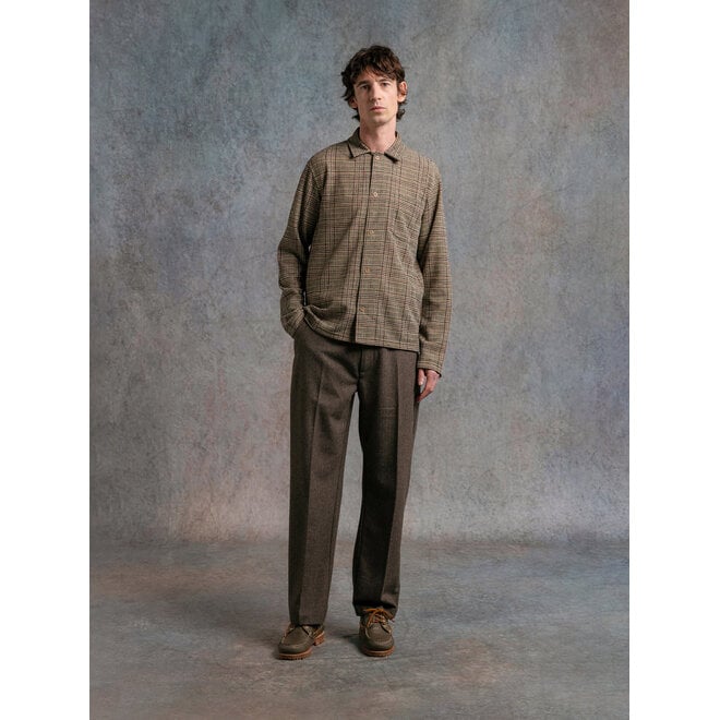 Portree Overshirt in Peat Check
