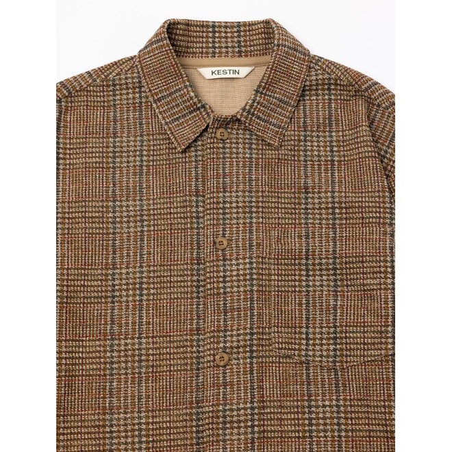 Portree Overshirt in Peat Check