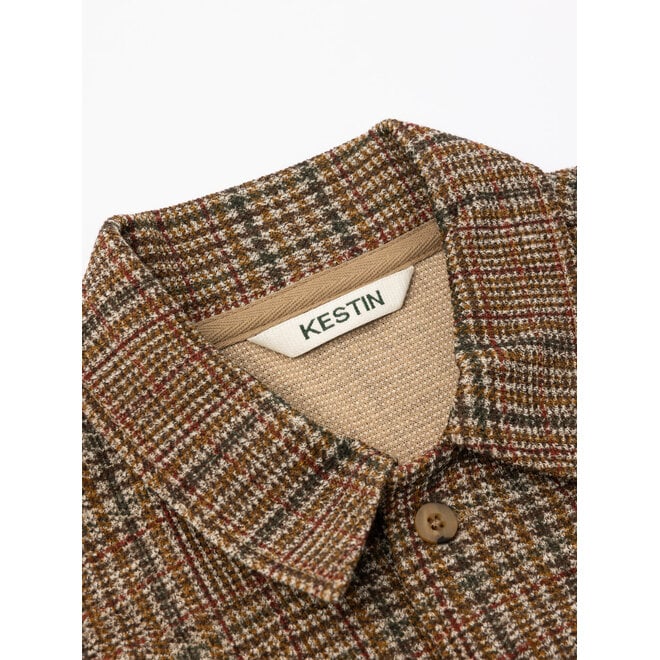 Portree Overshirt in Peat Check