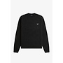 Saddle Sleeve Jumper in Charcoal Marl