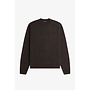 Saddle Sleeve Jumper in Rich Brown Marl