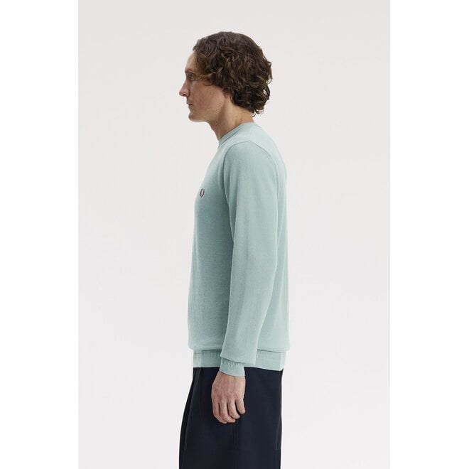 Pique Stitch Jumper in Silver Blue