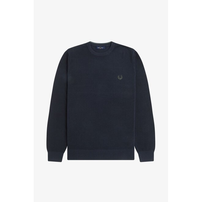 Pique Stitch Jumper in Twilight Navy