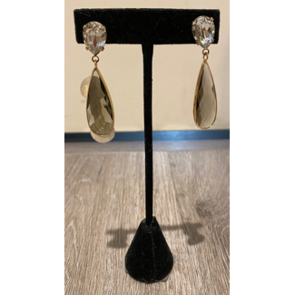 Theia Large Pear Stone Drop Earring