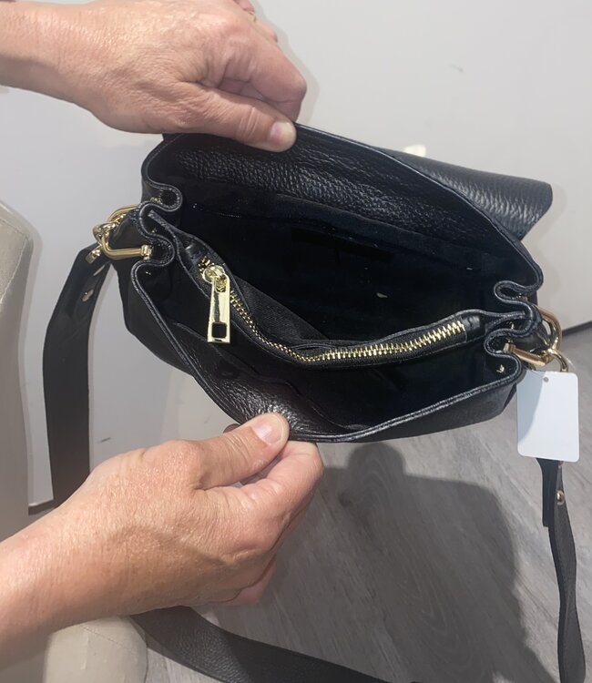 Black and Gold Crossbody Bag