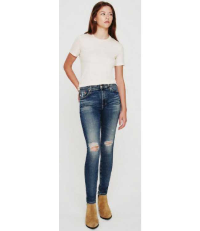 AG Farrah Skinny 15 Year Distressed 