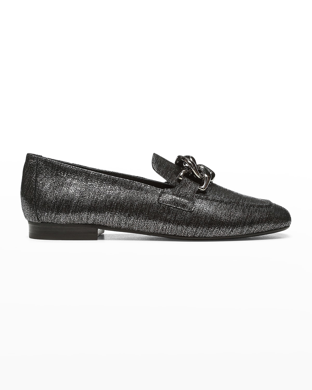 Donald Pliner Bristol Gunmetal w/Chain Loafer