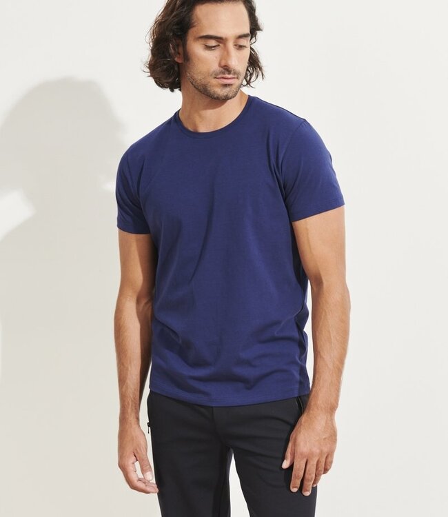 Patrick Assaraf Ocean Blue Short Sleeve T