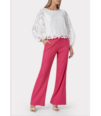 Milly Beverly Lace Top Wht
