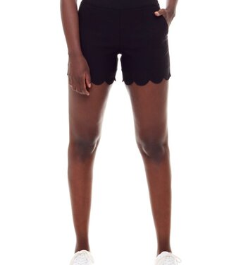 Tyler Madison Black Scallop Shorts