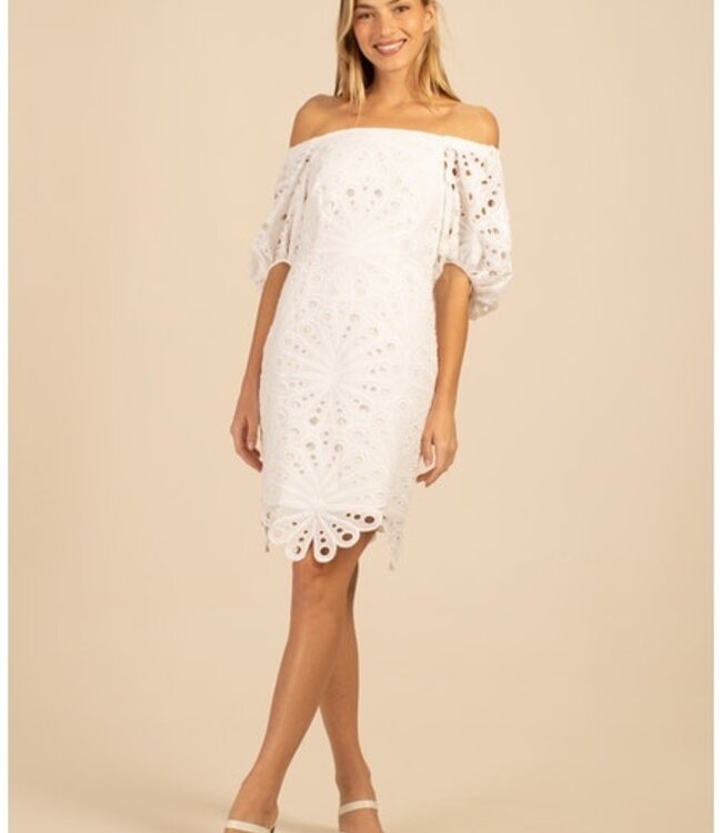 Trina turk white dress cheap